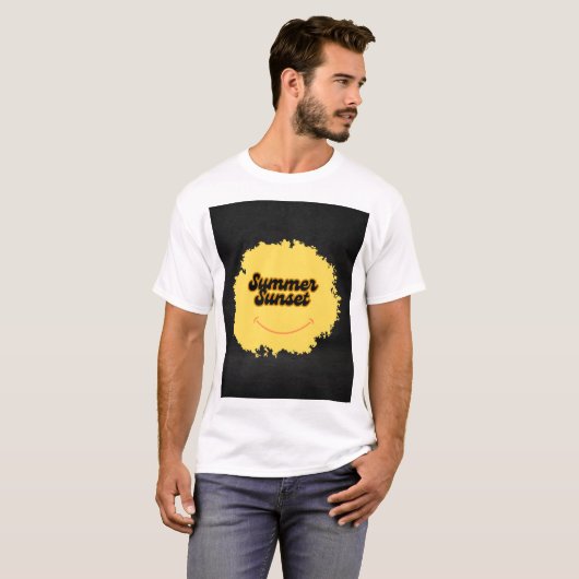 夏の夕日 Tシャツ (正面フル)