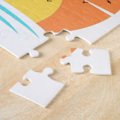 夏の夕焼け。 ジグソーパズル (側面)