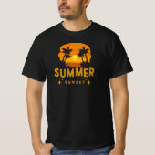 夏の夕焼け Tシャツ (正面)