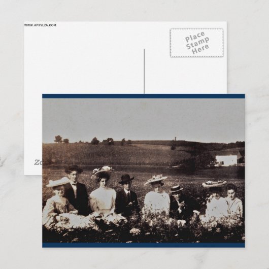 夏の外出 ポストカード (正面/裏面)