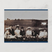 夏の外出 ポストカード (正面)