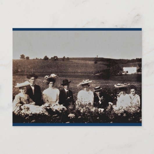 夏の外出 ポストカード (正面)