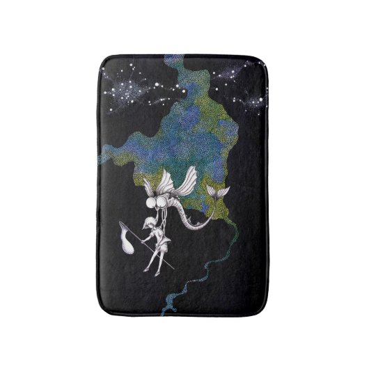 夏の夜の収穫。 バスマット (正面縦)