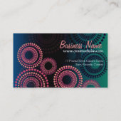 夏の夜の花火ファッション名刺 名刺 (裏面)