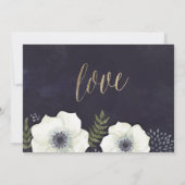 夏の夜の花結婚のサンキューカード サンキューカード (裏面)