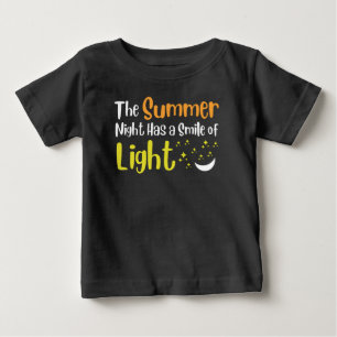 夏の夜は光のスマイル ベビーTシャツ