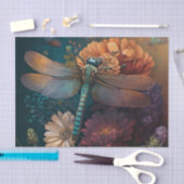 夏の夜ミッドナイトドラゴンフライ花の切り離し 薄葉紙 (クラフト)