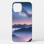 夏の夜霧の山の上の天の川 Case-Mate iPhoneケース (裏面)