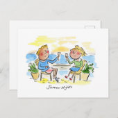 夏の夜 ポストカード (正面/裏面)