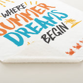 夏の夢が熱帯の楽園を始める場所 シェルパブランケット (3/4)