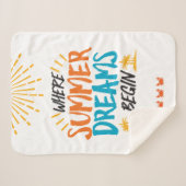 夏の夢が熱帯の楽園を始める場所 シェルパブランケット (正面(横))