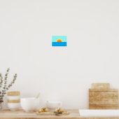 夏の太陽が海のポスターに ポスター (キッチン)