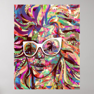 「夏の太陽に太陽の眼鏡」ポスター ポスター