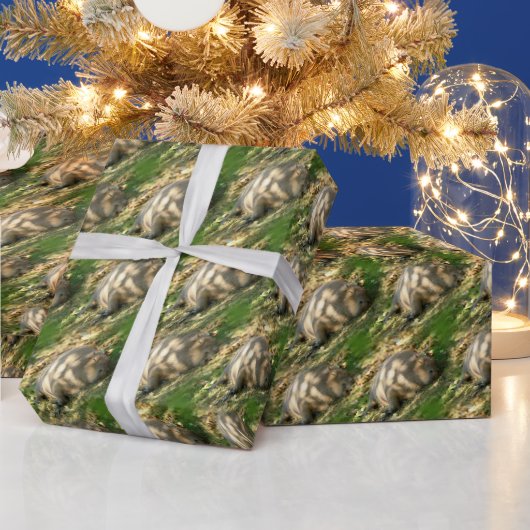 夏の太陽に輝くカピバラの夢 ラッピングペーパー (クリスマス)