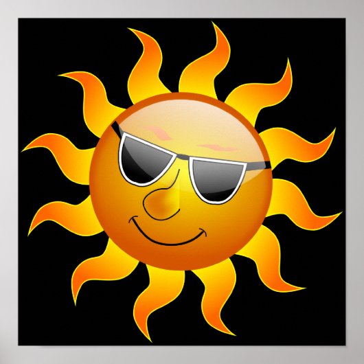 夏の太陽のポスおもしろいター ポスター (正面)