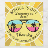 夏の太陽の先生 ワインラベル (シングルラベル)