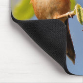 夏の太陽の雄のハチドリ マウスパッド (コーナー)