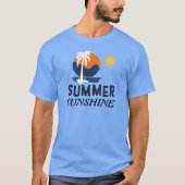 夏の太陽デザイン Tシャツ (正面)