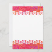 夏の太陽パーティー招待状 招待状 (裏面)