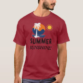 夏の太陽ベビー フィンジャージーTシャツデザイン Tシャツ (正面)