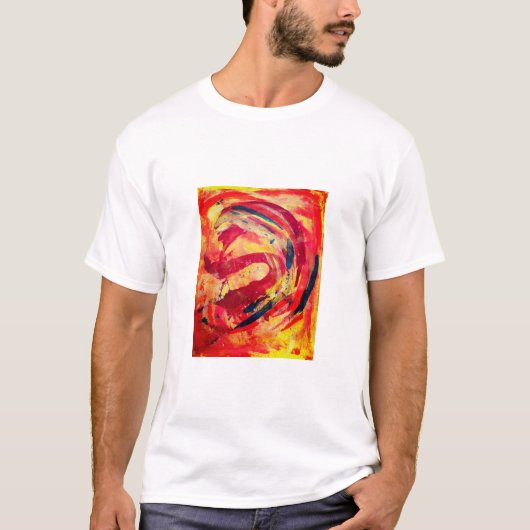 夏の太陽光が刺激する創造力 Tシャツ (正面)
