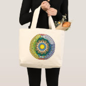 夏の太陽光トートバッグ ラージトートバッグ (正面(商品))