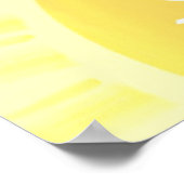 夏の太陽絵を描の芸術 ポスター (角)