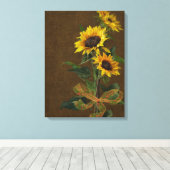 夏の太陽 キャンバスプリント (インサイチュ (ウッドフロア))