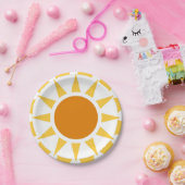 夏の太陽 ペーパープレート (パーティー)