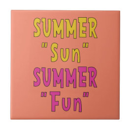 夏の太陽 夏の楽しみ タイル