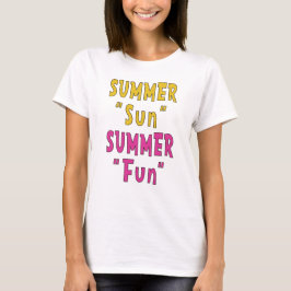 夏の太陽 夏の楽しみ Tシャツ