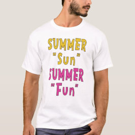 夏の太陽 夏の楽しみ Tシャツ