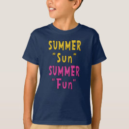 夏の太陽 夏の楽しみ Tシャツ