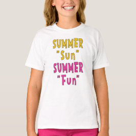 夏の太陽 夏の楽しみ Tシャツ