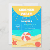 夏の太陽 招待状 (正面)