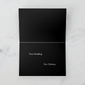 夏の太陽、晴れの太陽の挨拶 カード (内部)