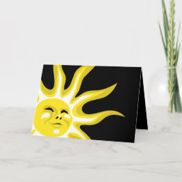 夏の太陽、晴れの太陽の挨拶 カード