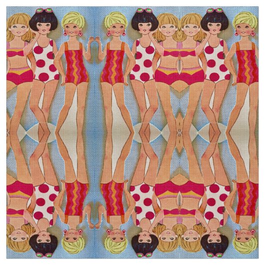 夏の女の子 ファブリック (見本)