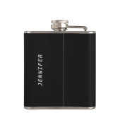 夏の女性の名前をカスタムするのフラスコ フラスク (裏面)