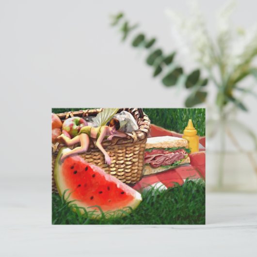 夏の妖精 ポストカード (スタンド正面)