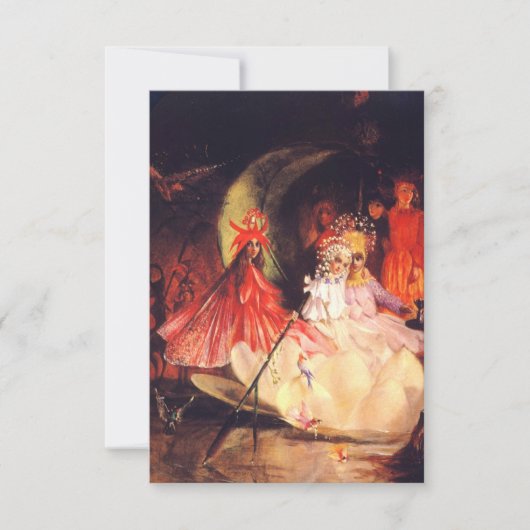 夏の妖精 出欠カード (正面)