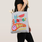 夏の始まりと学校の終わり トートバッグ アート (クローズアップ)