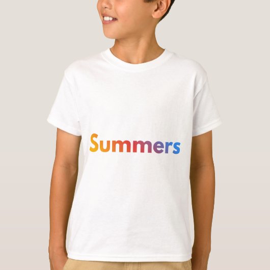夏の始まりキッズTシャツ Tシャツ (正面)