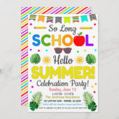 夏の始まりパーティーのご案内 招待状 (正面/裏面)