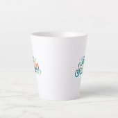 夏の始まり カフェラテマグ (正面)
