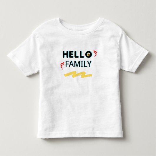 夏の子供服 白いよちよち歩き トドラーTシャツ (正面)