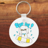 夏の子犬 キーホルダー (正面)