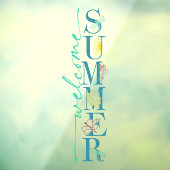 夏の季節のビジネスショップへようこそ ウィンドウサイン