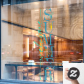 夏の季節のビジネスショップへようこそ ウィンドウサイン