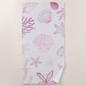 夏の季節 ビーチタオル (正面)